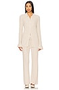 view 4 of 4 CozyChic Ultra Lite Ribbed Ruffle Cuff Shirt in Stone