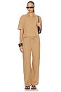 view 5 of 5 CHEMISE BUTTON UP SHIRT in Dark Tan