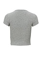 view 2 of 2 Malibu Collection Ultra Soft Rib Cropped Tee in Heathered Gray