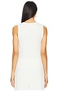view 3 of 4 CozyChic Ultra Light Scoop Neck Tank in Pearl