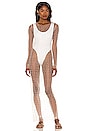 view 1 of 4 Champagne Nights Mesh Dress in Nude
