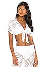 view 1 of 4 Miller Crop Top in White