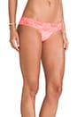 view 2 of 4 Mystic Shine Lady Lace Bottom in Coral & Nude