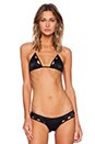 view 1 of 3 TOP BIKINI JAGGED EDGE in Black