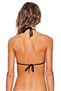 view 3 of 3 TOP BIKINI JAGGED EDGE in Black