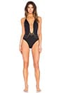 view 1 of 3 СЛИТНЫЙ КУПАЛЬНИК CHAIN REACTION in Black