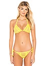 view 1 of 4 Hard Summer Triangle Top in Bright Yellow