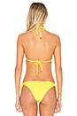 view 3 of 4 Hard Summer Triangle Top in Bright Yellow