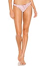 view 1 of 5 Skimpy Reversible Bikini Bottom in Red White Stripe