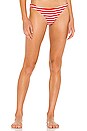 view 2 of 5 Skimpy Reversible Bikini Bottom in Red White Stripe