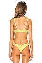 view 3 of 5 Isla Bralette Bikini Top in Lemon Dot