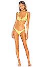 view 4 of 5 Isla Bralette Bikini Top in Lemon Dot