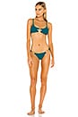 view 4 of 4 Nadia Skimpy Bikini Bottom in Teal