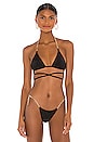 view 1 of 4 TOP BIKINI TRIANGULAR BROOKLYN in Black