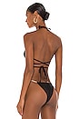 view 3 of 4 TOP BIKINI TRIANGULAR BROOKLYN in Black