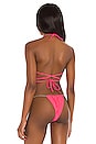 view 3 of 4 HAUT DE MAILLOT DE BAIN BROOKLYN in Popstar Pink