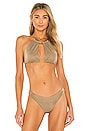 view 1 of 5 Madison High Apex Bikini Top in Tortuga
