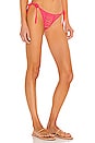 view 2 of 4 Hard Summer Tie Side Skimpy Bikini Bottom in Popstar
