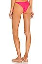 view 3 of 4 Hard Summer Tie Side Skimpy Bikini Bottom in Popstar