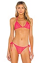 view 1 of 4 Hard Summer Tri Bikini Top in Popstar