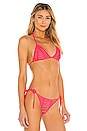 view 2 of 4 Hard Summer Tri Bikini Top in Popstar