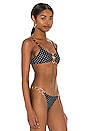 view 2 of 4 HAUT DE MAILLOT DE BAIN LEXI LOVE BRALETTE in Black & White Dot
