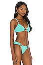 view 2 of 5 Lexi Glitter Bralette Bikini Top in Seafoam
