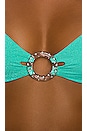 view 5 of 5 Lexi Glitter Bralette Bikini Top in Seafoam
