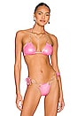 view 1 of 5 PAISLEY 비키니 탑 in Rose