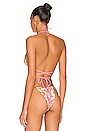 view 3 of 5 Abbie Tri Bikini Top in Pink Multi