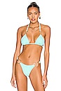 view 1 of 5 Nadia Tri Bikini Top in Aqua