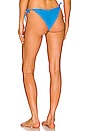 view 3 of 4 Kinsley Tie Side Bikini Bottom in Blue Sea