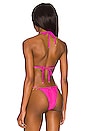 view 3 of 5 TOP BIKINI NY in Neon Pink