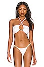 view 1 of 5 James Bandeau Bikini Top in White
