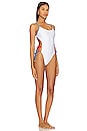 view 2 of 3 Selena Skimpy One Piece in White, Red, & Blue