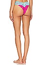 view 3 of 4 Lady Lace Tango Bikini Bottom in Pink Polka Dot