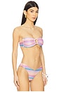 view 2 of 5 Lover Bandeau Bikini Top in Dawn Ombre