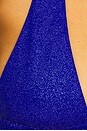 view 5 of 5 Georgia Halter Bikini Top in Blue Glitter