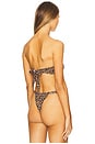 view 3 of 4 Love Bandeau Bikini Top in Leopard