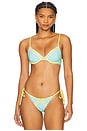 view 1 of 5 Daisy Balconette Bikini Top in Frozen Daisy Dot