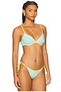view 2 of 5 Daisy Balconette Bikini Top in Frozen Daisy Dot