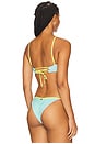 view 3 of 5 Daisy Balconette Bikini Top in Frozen Daisy Dot