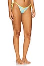 view 2 of 5 Daisy Skimpy Tie Side Bikini Bottom in Frozen Daisy Dot