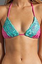 view 3 of 3 Sugar Rush Bikini Top in Fuchsia