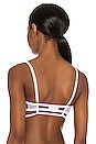 view 3 of 4 Vienna Bra in White & Blue
