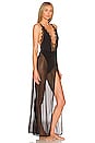 view 2 of 3 Georgiana Long Chemise in Black