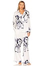view 1 of 3 Olin Pajama Set in White & Black