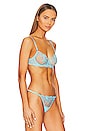 view 2 of 4 Marseille Wired Bra in Blue Topaz