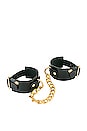 view 1 of 3 Lotus Cuffs in Black & Gold