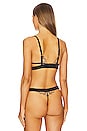 view 3 of 4 Maia Wired Bra in Black & Sheer